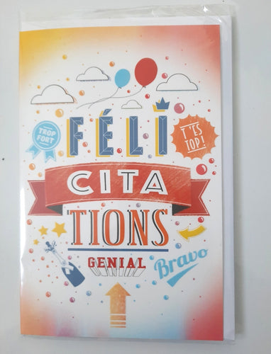 Carte FELICIATIONS